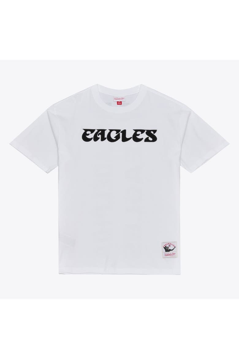 Men's Mitchell & Ness White Philadelphia Eagles Monochrome T-Shirt, Main, color, White