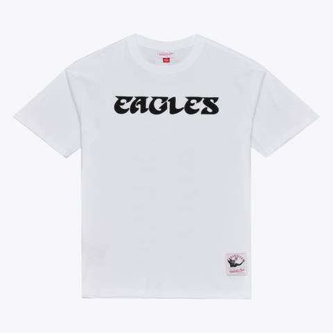 Men's Mitchell & Ness White Philadelphia Eagles Monochrome T-Shirt