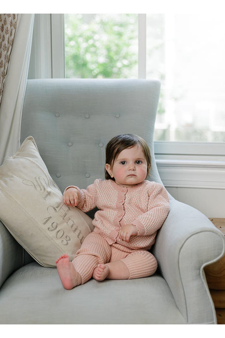 Looms Bubble Knit Collection - Cardigan, Alternate, color, Mauve