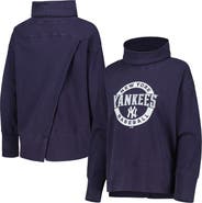LEVELWEAR Women's Levelwear Navy New York Yankees Sunset Farm Team Pullover Sweatshirt