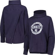 LEVELWEAR Women's Levelwear Navy New York Yankees Sunset Farm Team Pullover Sweatshirt