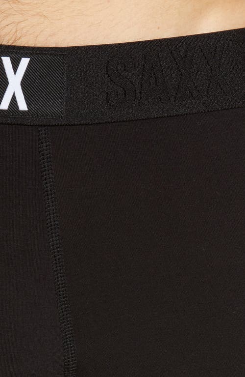 Saxx Vibe Super Soft Slim Fit Trunks In Black