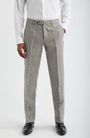 Zanella Parker Mini Check Linen Pants