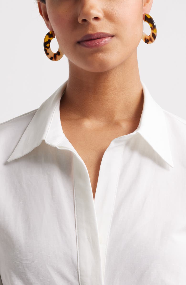 Nordstrom Wide Resin Hoop Earrings, Alternate, color, Tortoise- Gold