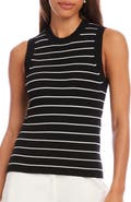 Karen Kane Stripe Rib Sweater Tank