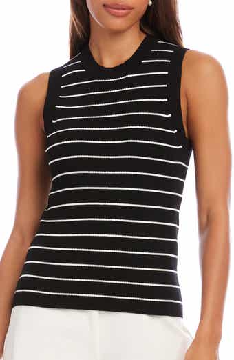 Stripe Rib Sweater Tank