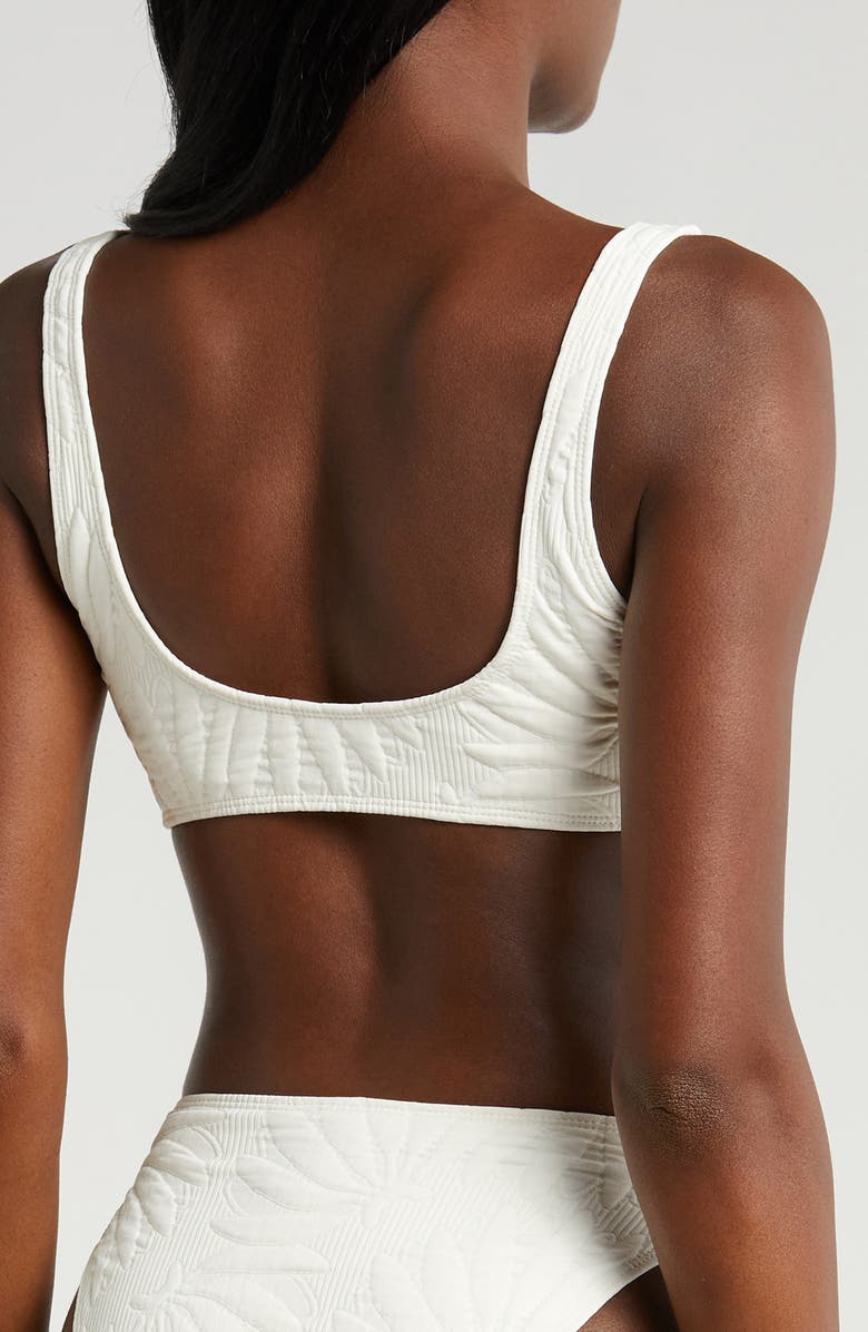 FARM Rio Banana Matelasse Bikini Top, Alternate, color,