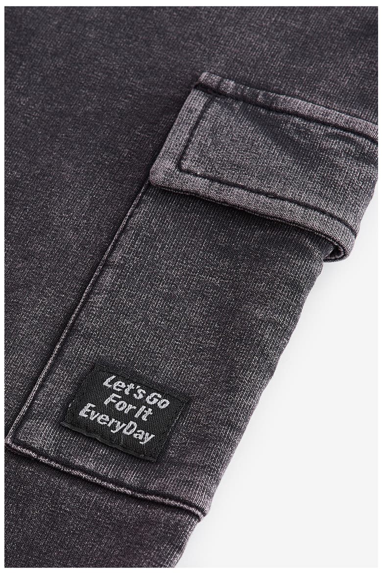 Kids' Stretch Cotton Utility Skinny Joggers, Alternate, color, GREY