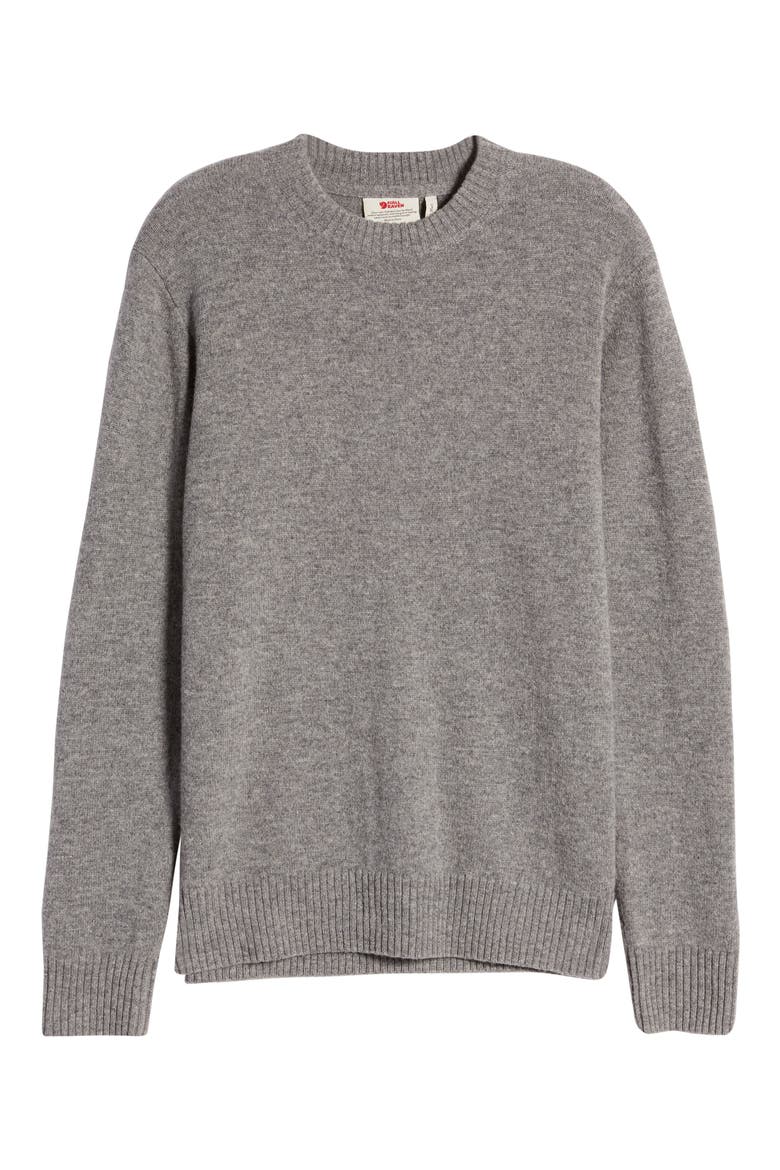 Vik Wool Crewneck Sweater, Alternate, color, GREY