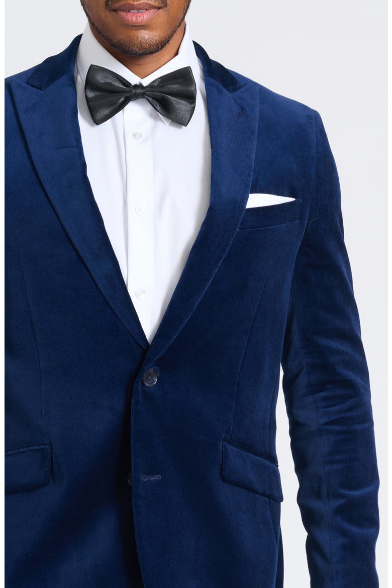 Velvet Blazer, Alternate, color, NAVY