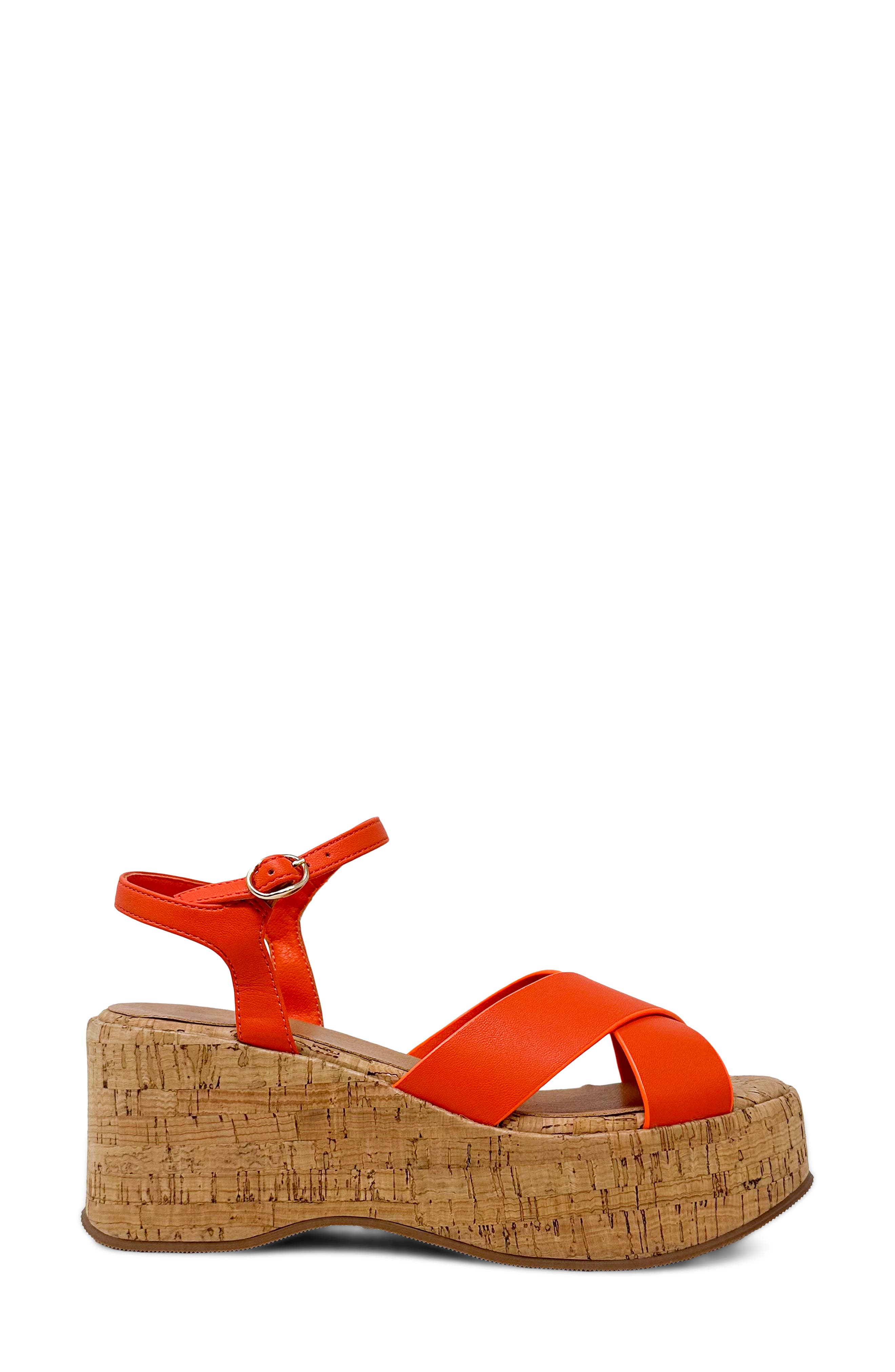 Indiana Platform Sandal, Alternate, color, ORANGE
