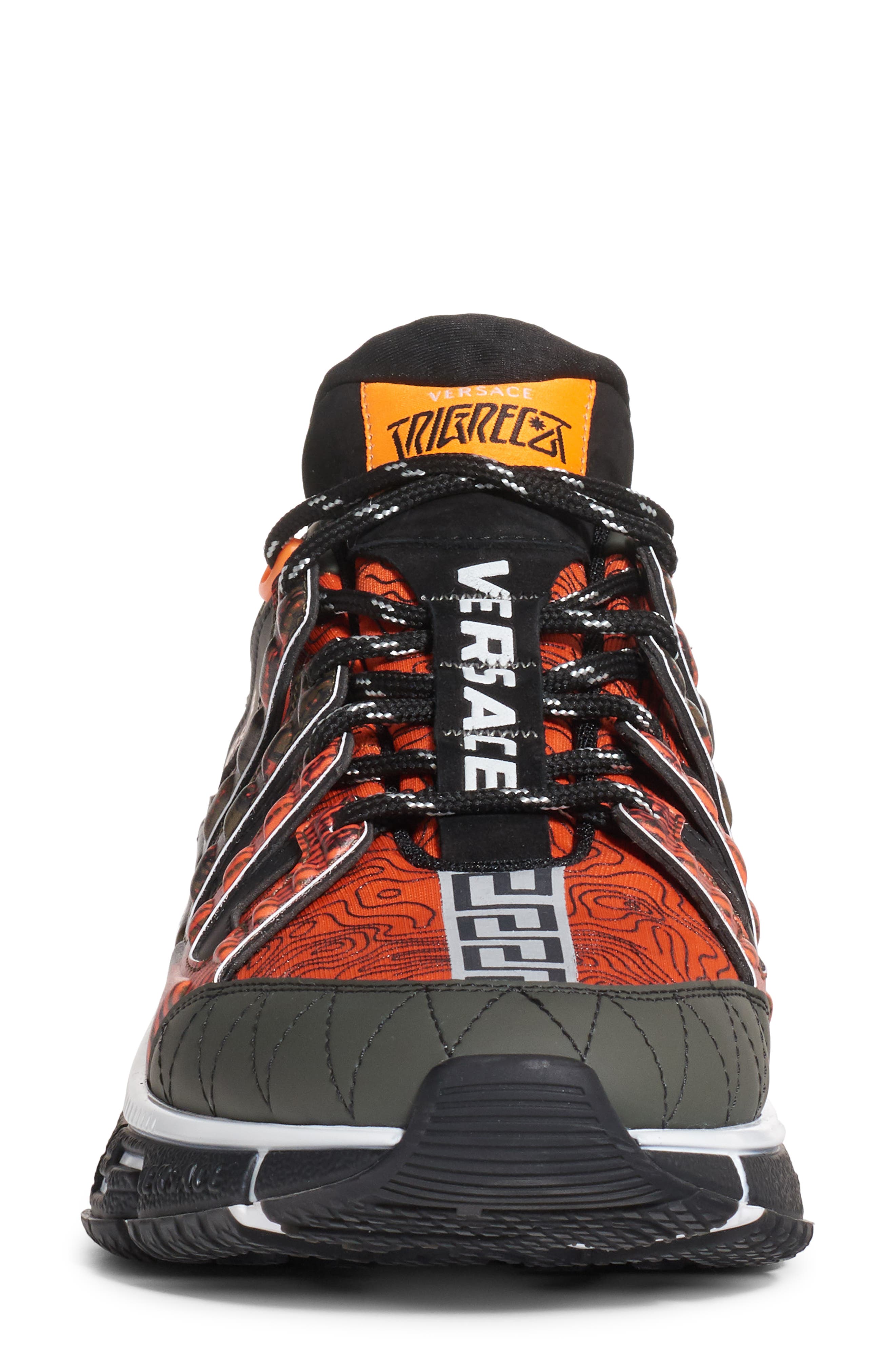 Trigreca Low Top Sneaker, Alternate, color, ORANGE/ GREY