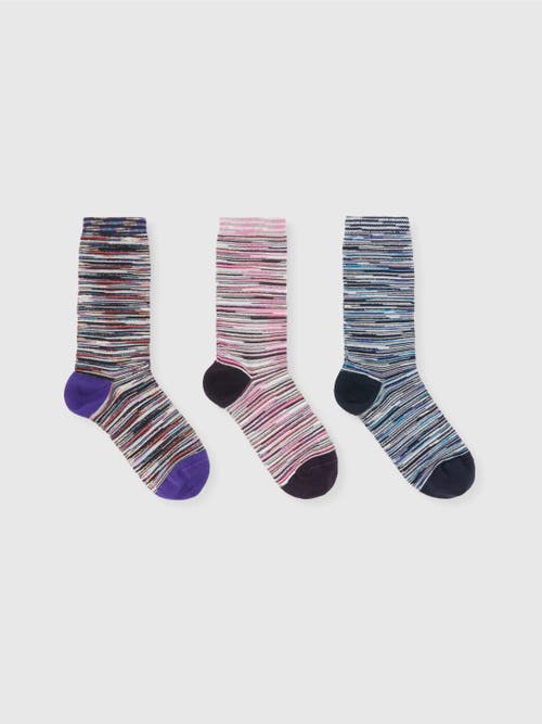 MISSONI MISSONI SET OF 3 SLUB SOCKS