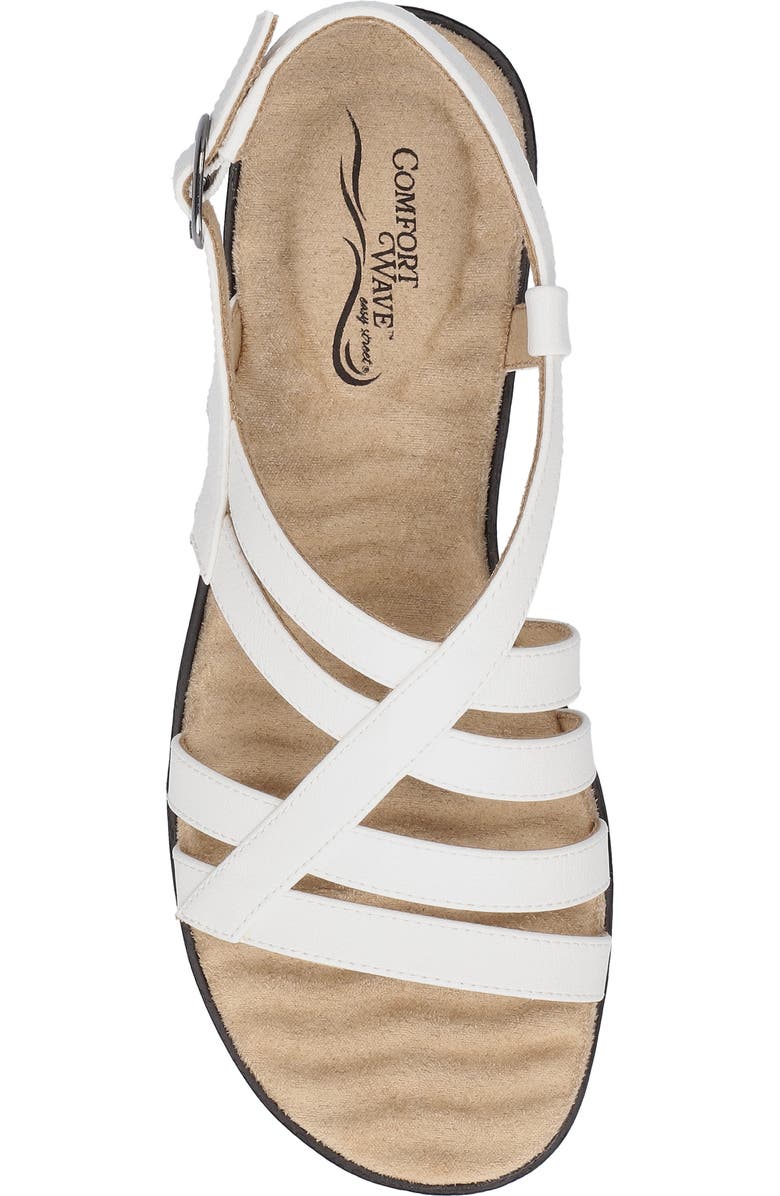 EASY STREET Lobo Wedge Sandal, Alternate, color, White