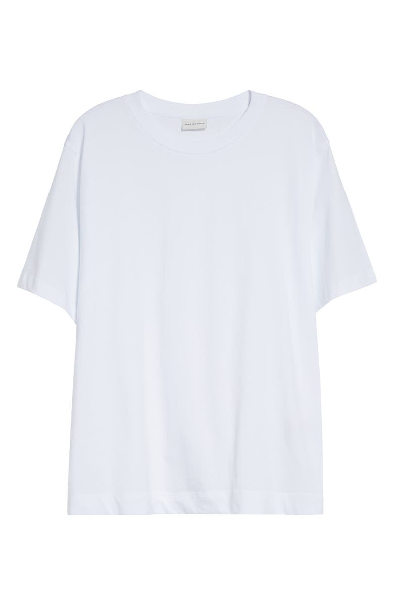 Dries Van Noten Cotton Jersey T-Shirt, Main, color, White