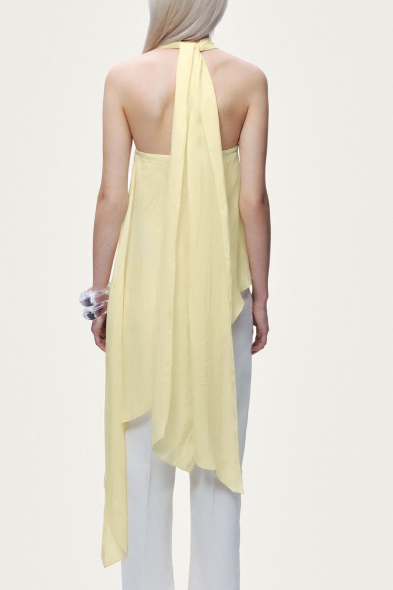 Sleeveless Halter Blouse, Alternate, color, Yellow