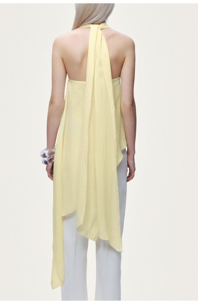 Nocturne Sleeveless Halter Blouse, Alternate, color, Yellow
