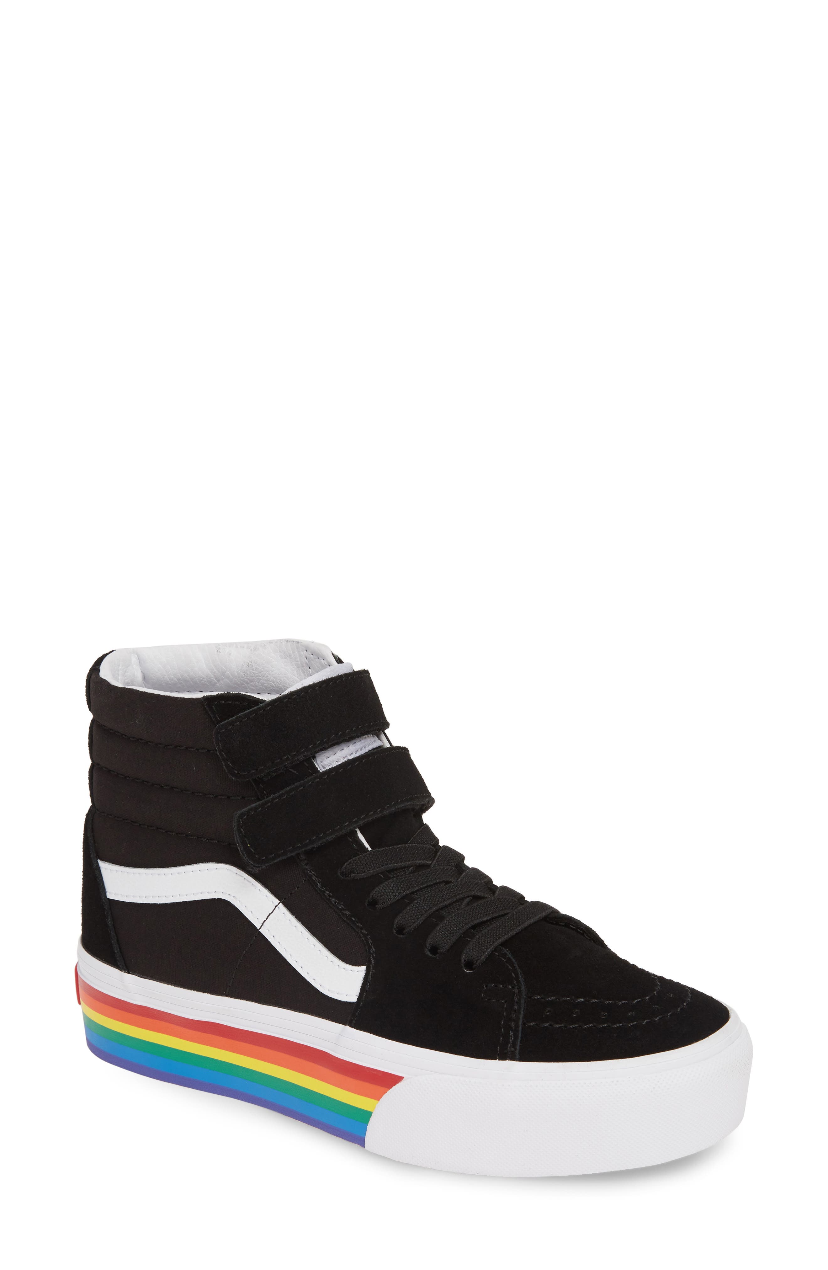 Vans Sk8-Hi V Rainbow Platform Sneaker, Main, color, 