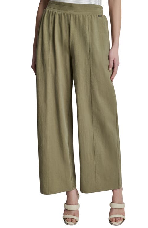 Logo Pull-On Wide Leg Pants