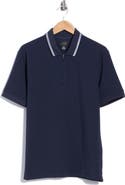 Greg Norman Textured Quarter Zip Knit Polo