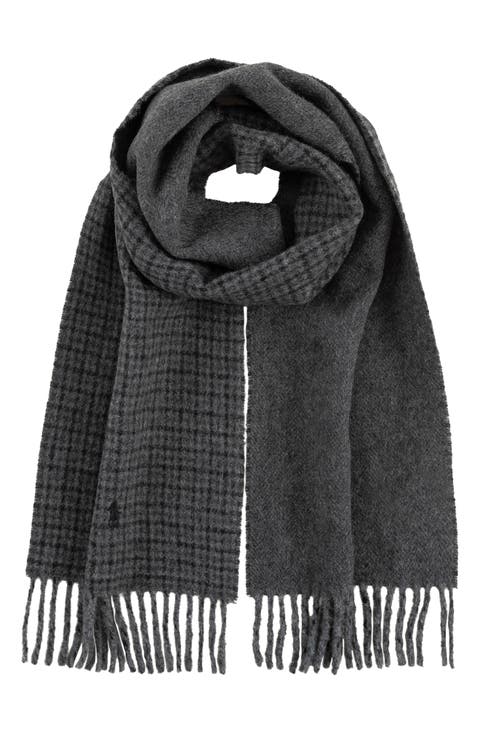 Reversible Recycled Wool Blend Scarf