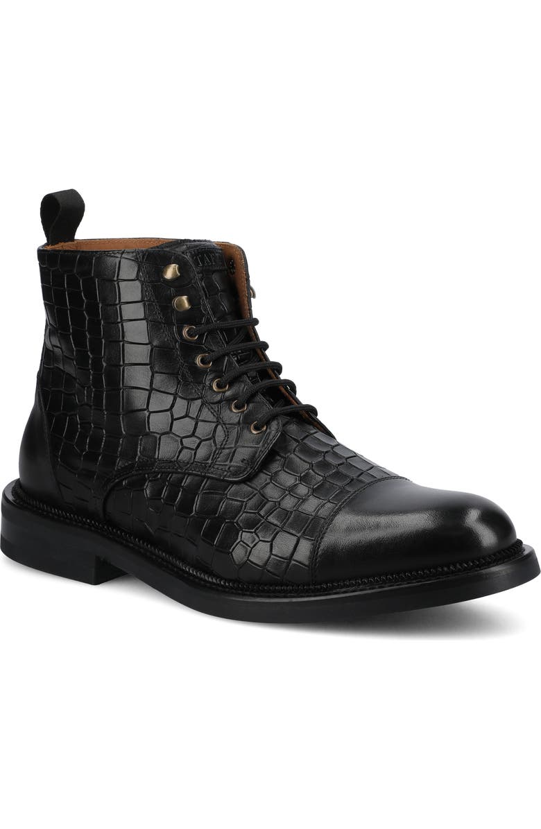 TAFT Men's Rome Dress Boot, Main, color, Croco/Black