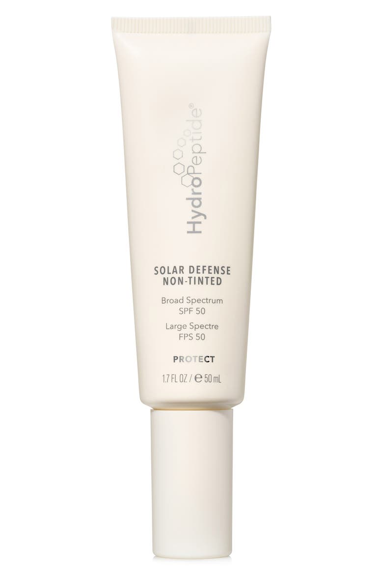 Solar Defense Non-Tinted Broad Spectrum SPF 50 Sunscreen, Main, color, NO COLOR