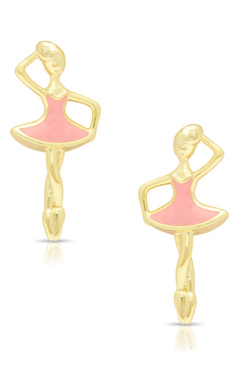 Kids' Ballerina Stud Earrings