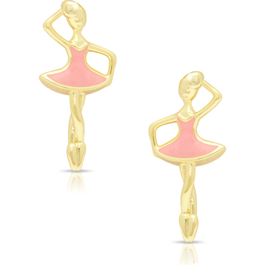 Lily Nily Kids' Ballerina Stud Earrings in Pink  product