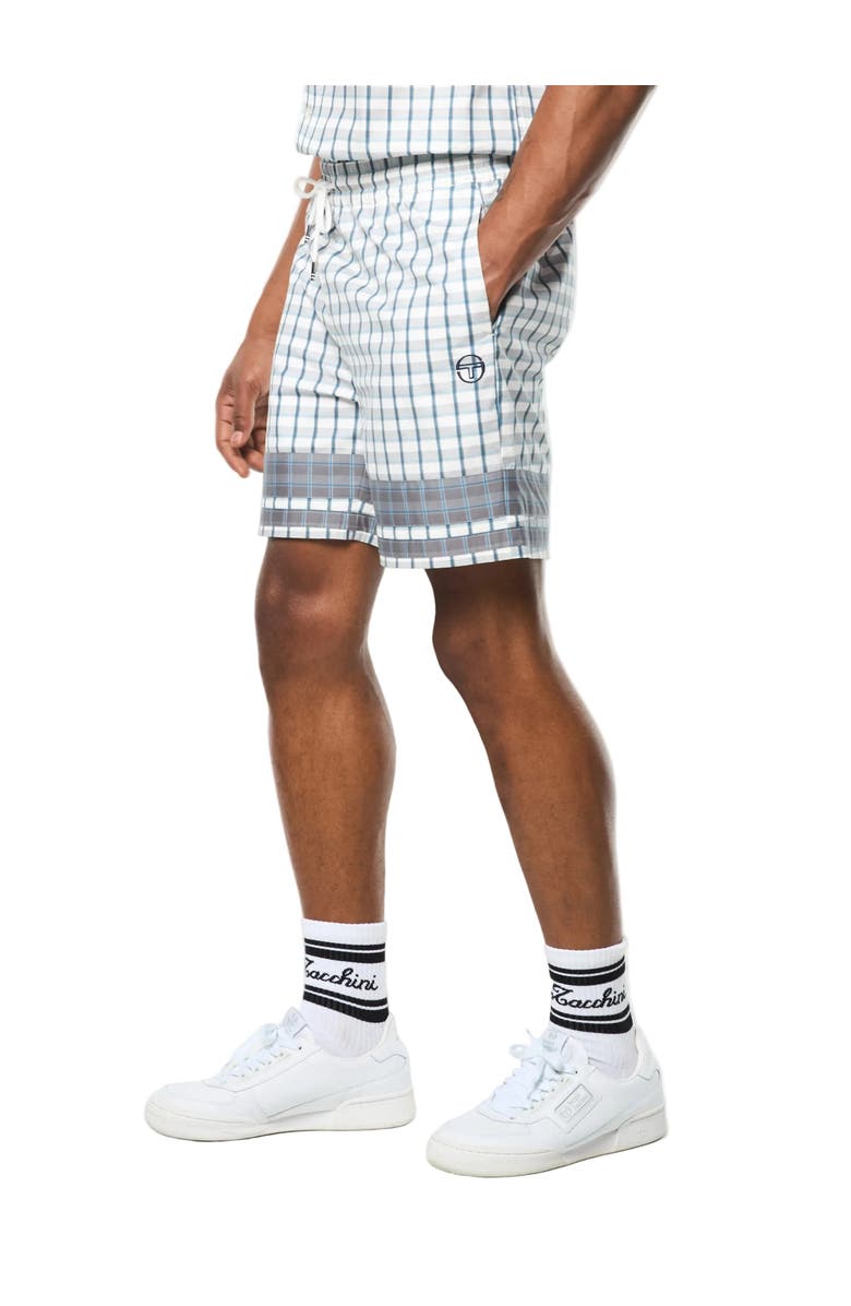 Sergio Tacchini Quadretto Cabana Short, Main, color, Brilliant White