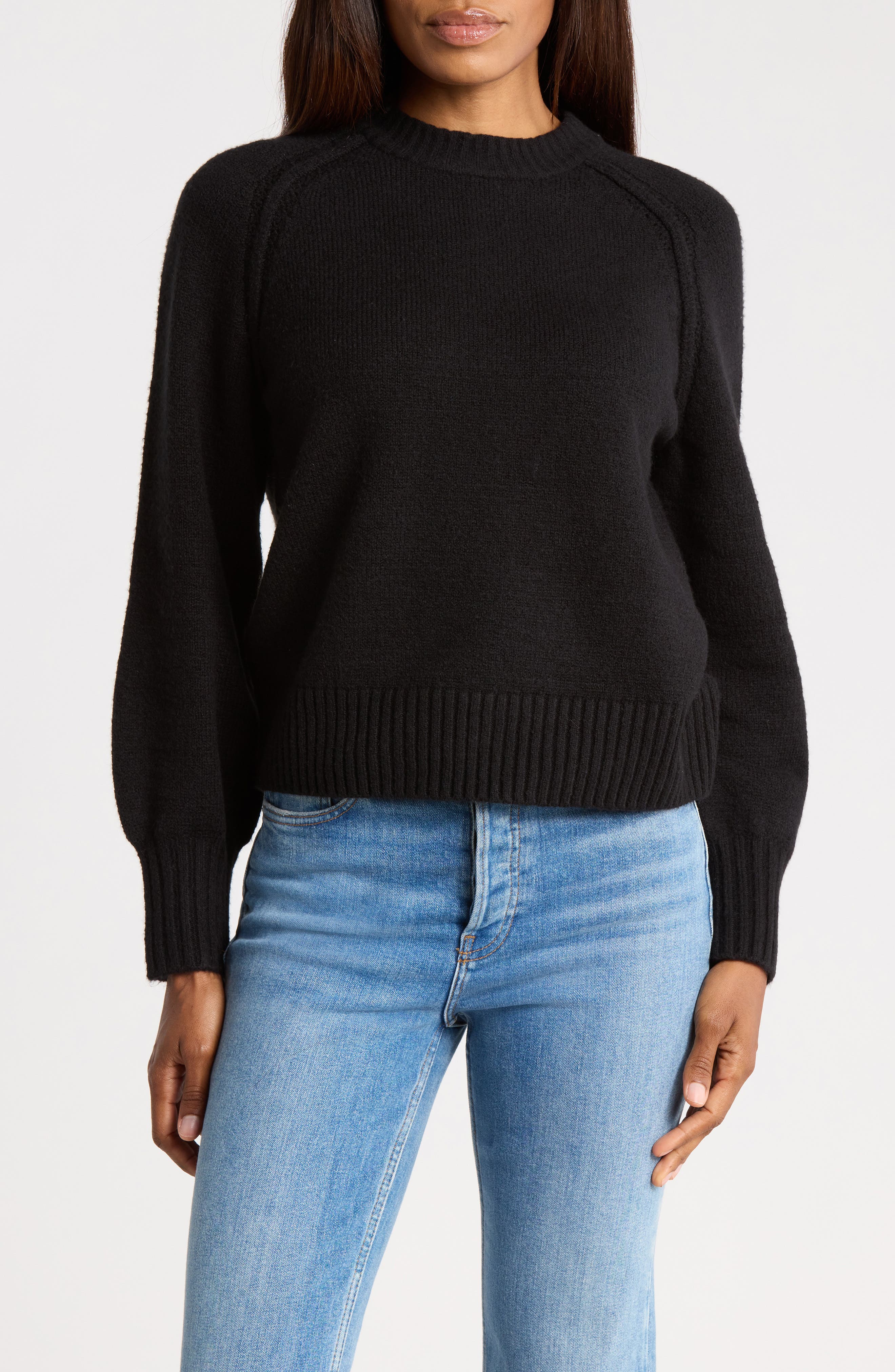 Long Sleeve Raglan Crew Sweater