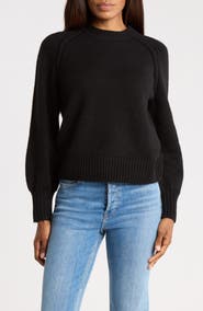 Melrose and Market Long Sleeve Raglan Crew Sweater