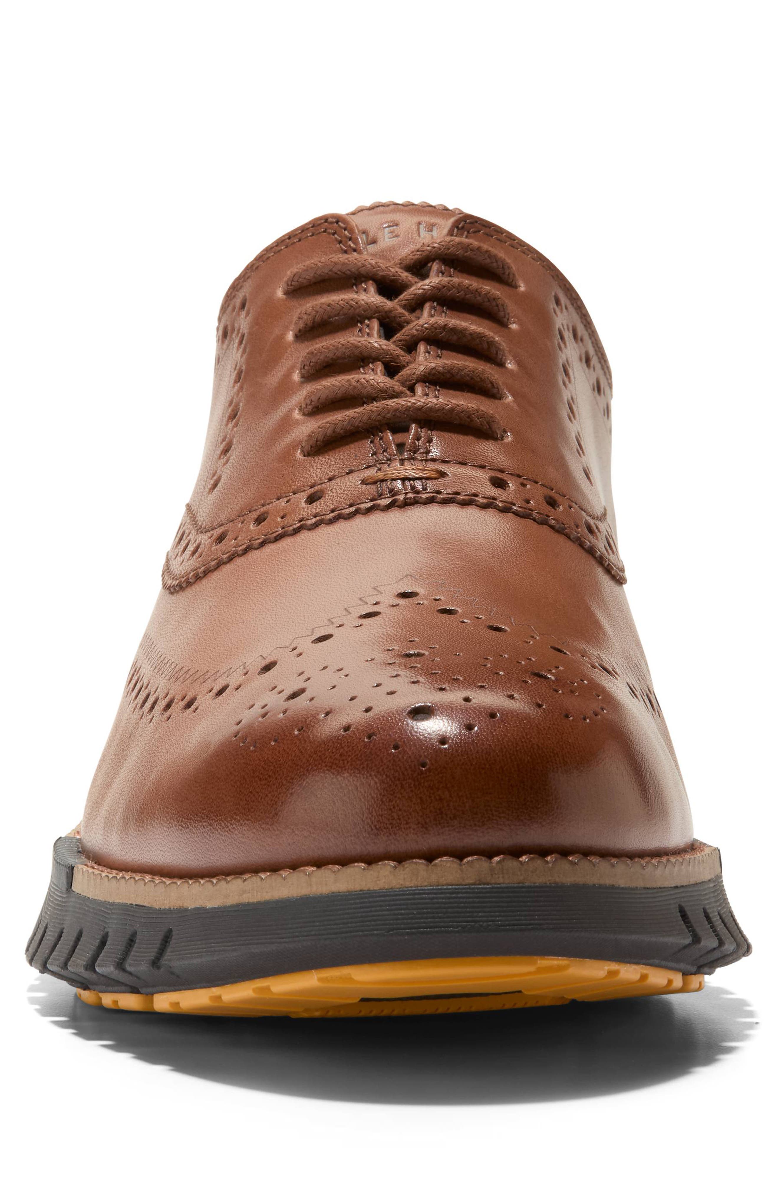 Cole Haan ZeroGrand Remastered Wingtip Oxford, Alternate, color, British Tan/ Java