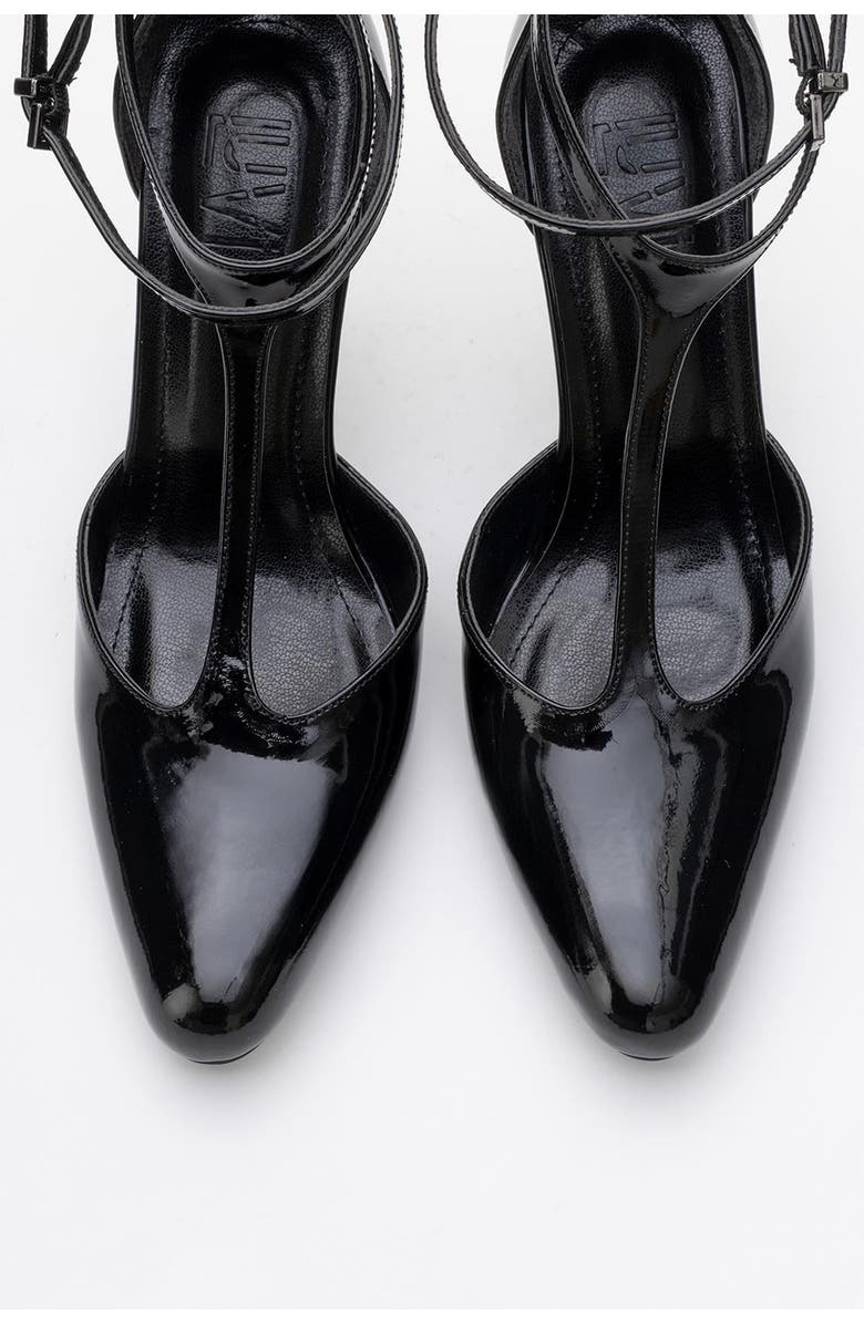 Prologue Shoes Jon T Strap Pump, Alternate, color, Black Patent