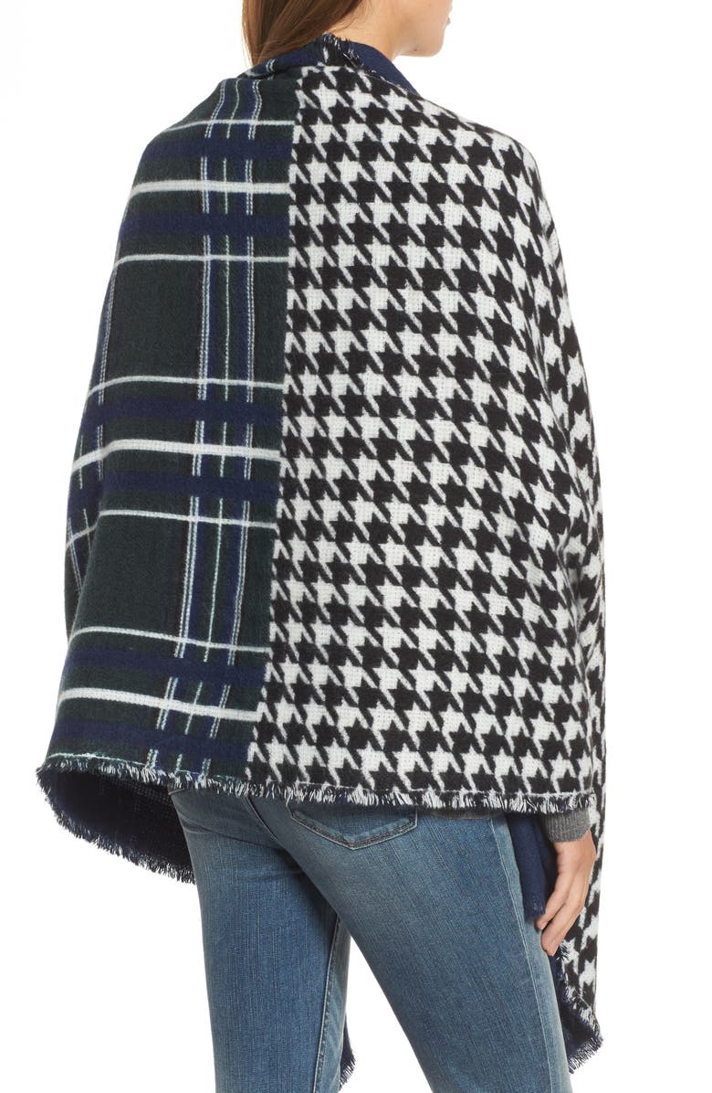 Treasure & Bond Remix Brushed Plaid Wrap, Alternate, color, 