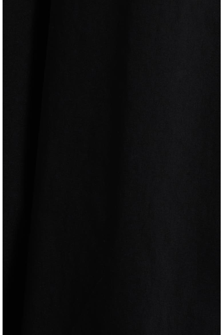 Smocked Waist Bubble Hem Midi Skirt, Alternate, color, BLACK