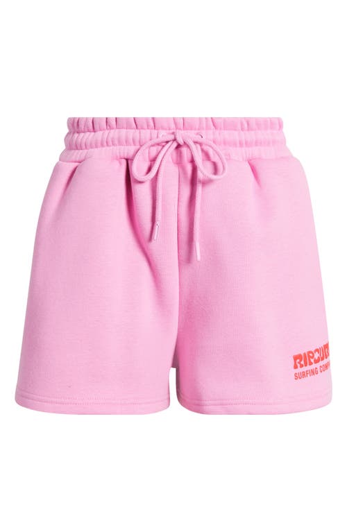 RIP CURL RIP CURL SURF PUFF COTTON BLEND FLEECE DRAWSTRING SHORTS