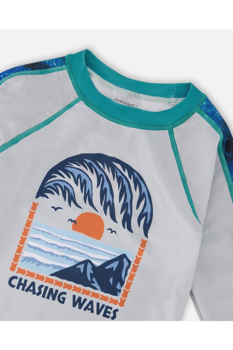 Long Sleeve Graphic Rashguard, Alternate, color, Pale Grey