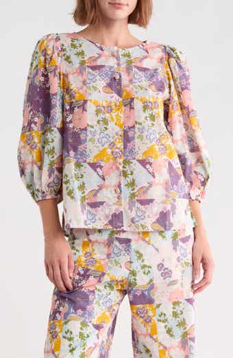 Ysandra Patchwork Cotton Top