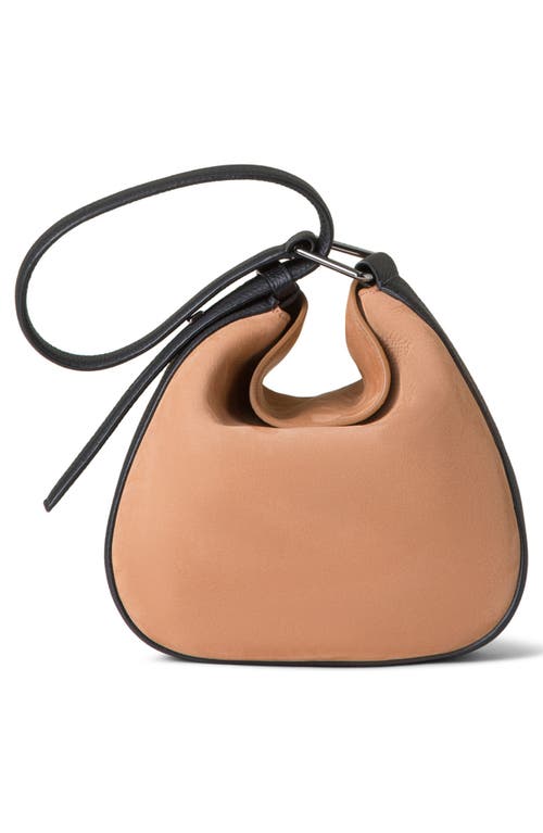 AKRIS AKRIS SMALL ANNA CALFSKIN HOBO BAG 