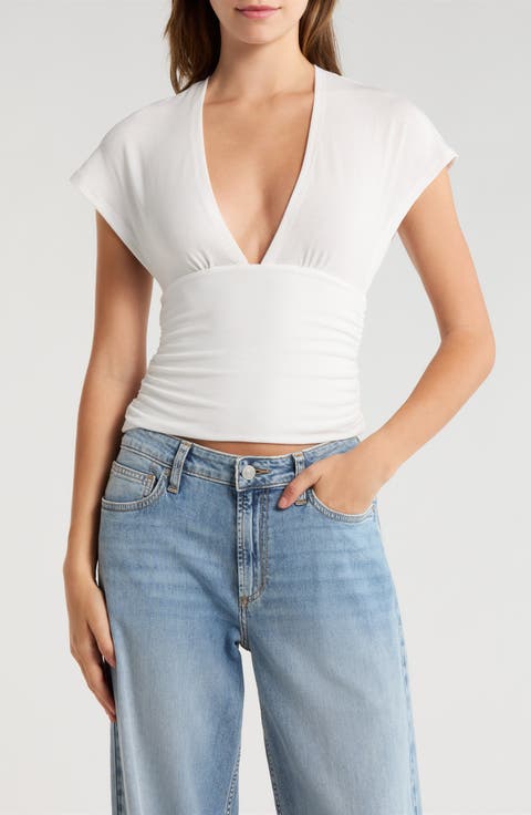 Harley Deep V Cinched Top