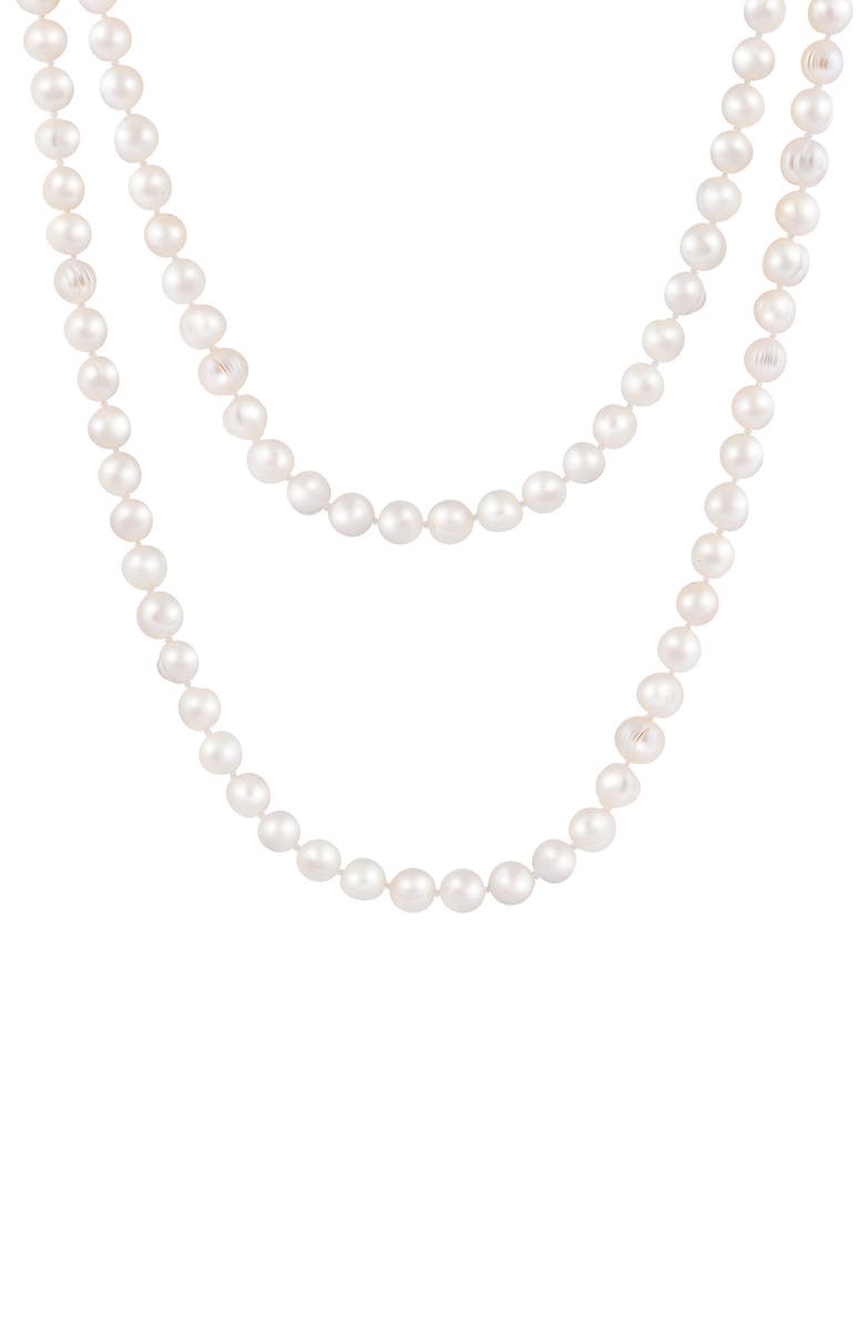 SPLENDID PEARLS Genuine Freshwater Pearl Endless Necklace, Main, color,