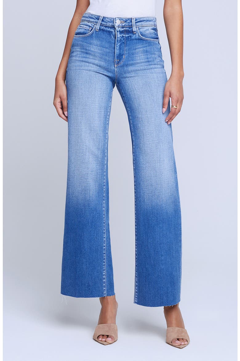 Scottie High Waist Wide Leg Jeans, Main, color, HAYWARD