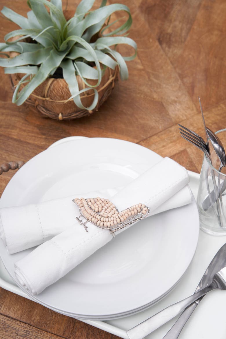 Pelican Napkin Ring, Alternate, color, Blue