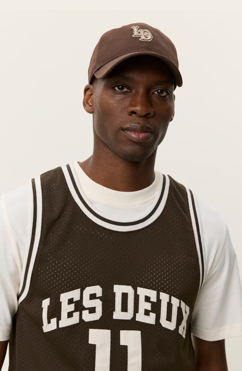 Les Deux Silas Mesh Tank, Alternate, color, Turkish Coffee Brown