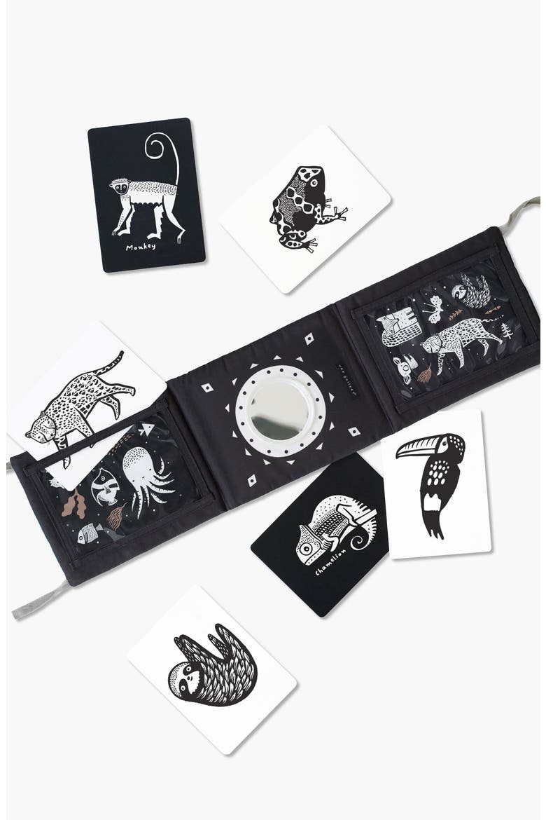 Tummy Time Gallery  with Mirror and Art Cards for Baby Bundle, Main, color, Rainforest