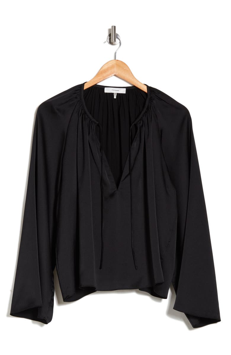 FRAME Gathered Neck Blouse, Alternate, color,