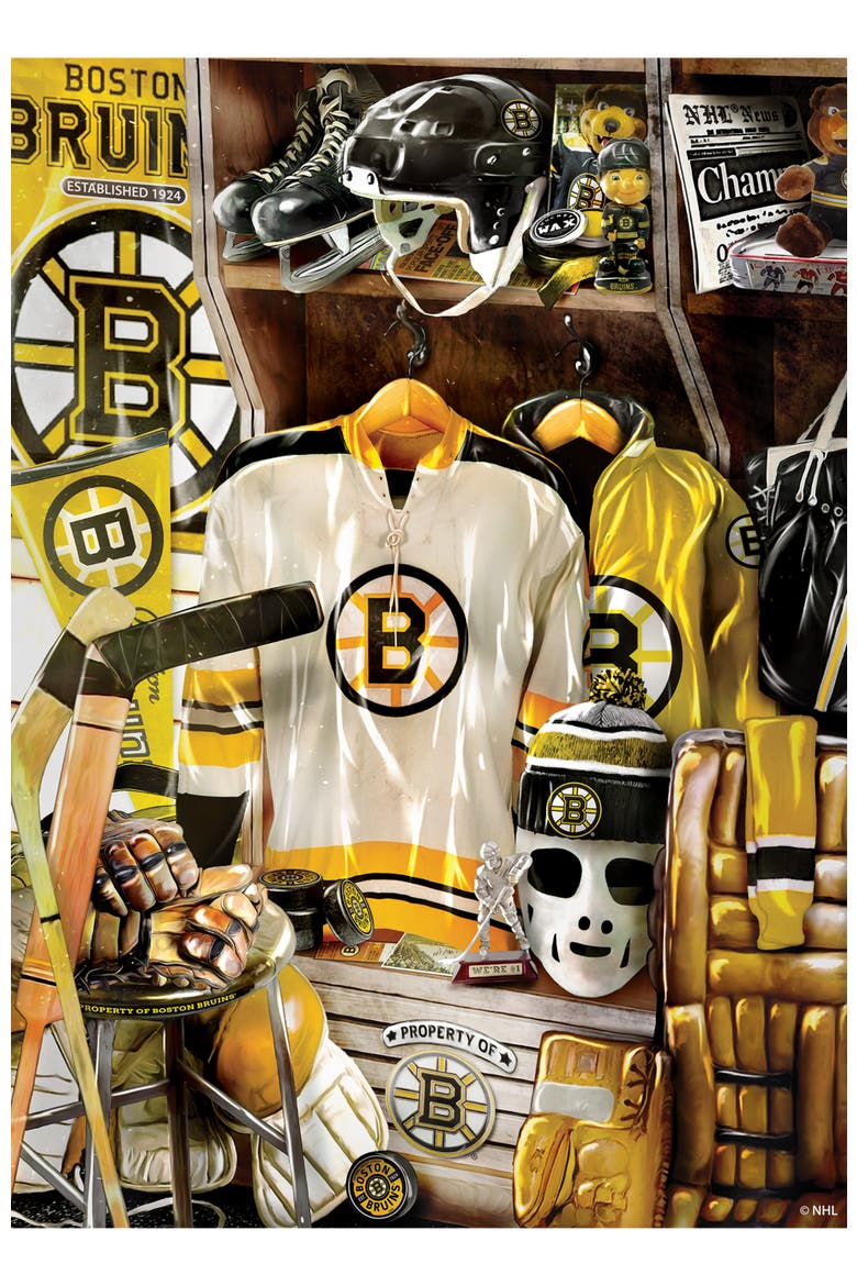 Boston Bruins Locker Room 500pc Puzzle, Alternate, color, Multicolor