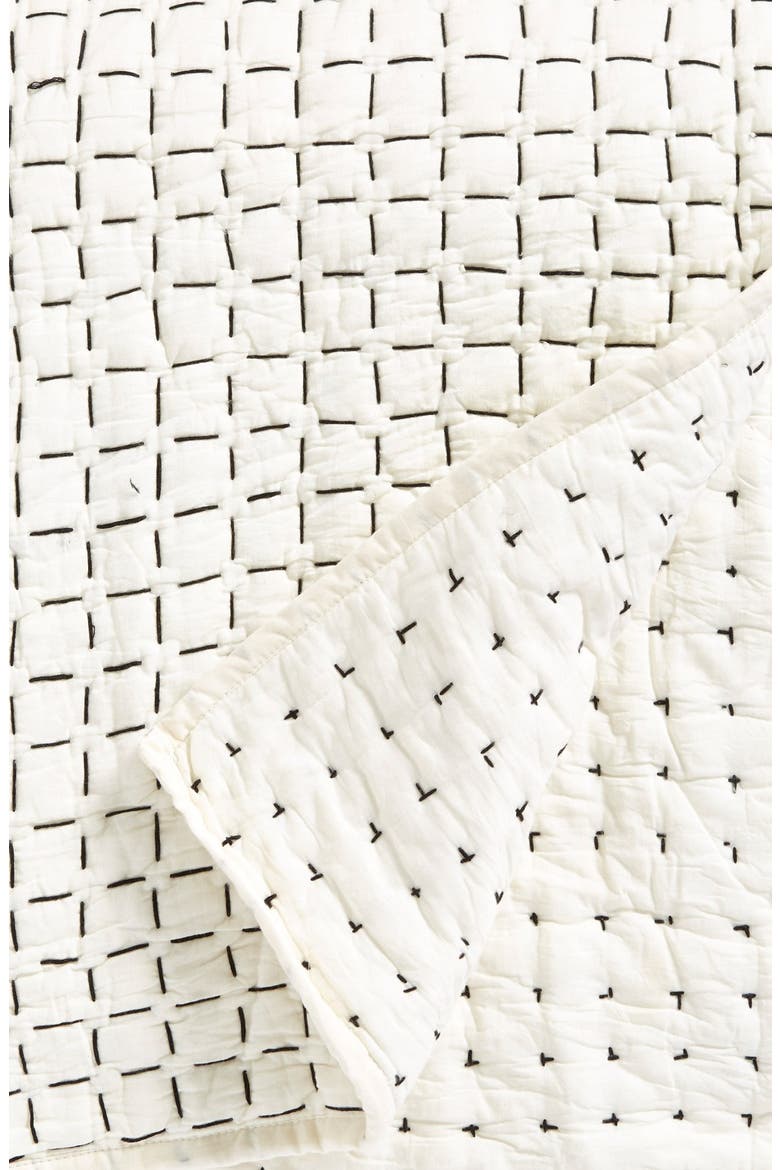 'Pure Imprint' Quilt, Alternate, color, CHARCOAL