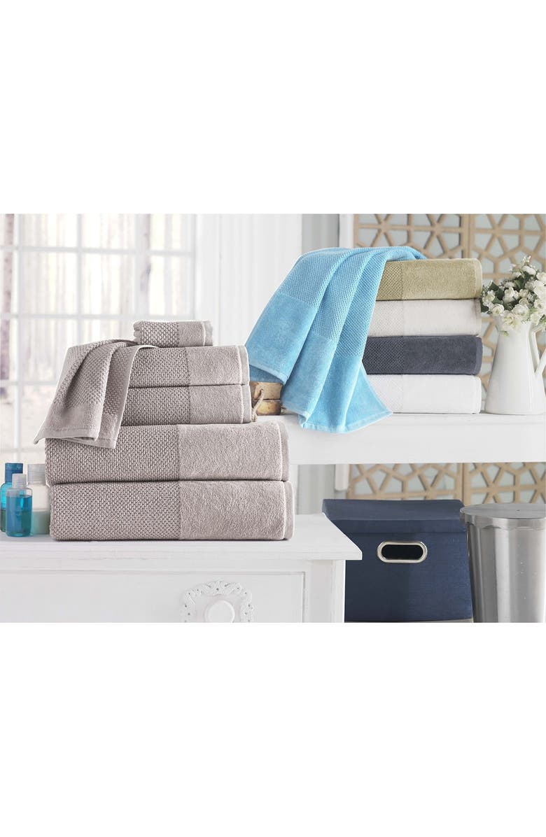 ENCHANTE HOME Incanto Turkish Cotton Bath Towel - Sand - Set of 4, Alternate, color, 